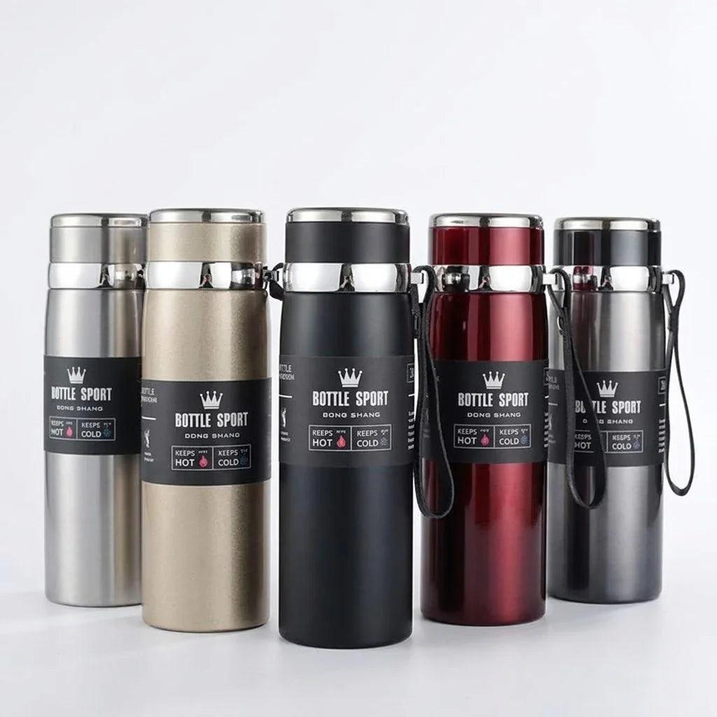 Slim Stainless Steel Water Bottle Premium Quality Long Lasting Insulation Leakproof | Random Color | 1000ml