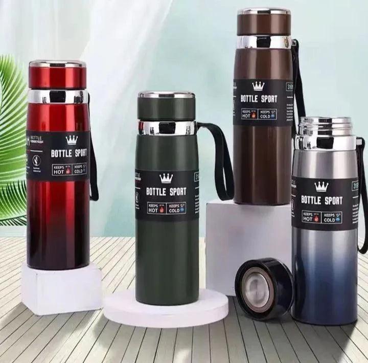 Slim Stainless Steel Water Bottle Premium Quality Long Lasting Insulation Leakproof | Random Color | 1000ml